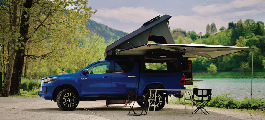 Toyota hilux alu-cab camper